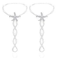 Algopix Similar Product 11 - Bienvenu 2 PCS Barefoot Sandals Wedding