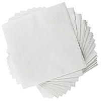 Algopix Similar Product 14 - 1 Ply White CocktailBeverage Napkins