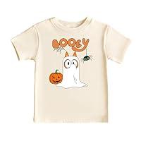 Algopix Similar Product 7 - Cute Booey Halloween Shirt Kids Trick