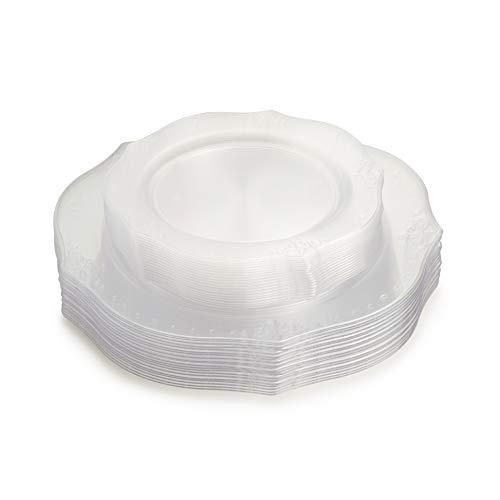 Posh Setting Clear Plastic Bowls for Parties, Disposable Serving