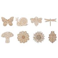 Algopix Similar Product 15 - 48PCS Unfinished Wood Cutouts with