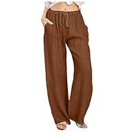 Algopix Similar Product 17 - Linen Pants Women Summer Casual