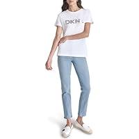 Algopix Similar Product 4 - DKNY Womens Logo Soft Short Sleeve