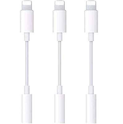 2 Pack Lightning to 3.5mm Headphone Jack Adapter,Apple MFi Certified  Earbuds Splitter Headset Dongle Converter Compatible for iPhone 12 Mini 12  Pro Max 11 X XR XS 7 7P 8 8P 