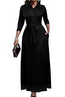 Algopix Similar Product 5 - Runwind Women Plus Size Maxi Button