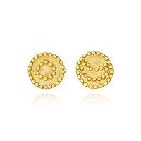 Algopix Similar Product 3 - Celestial Gold Sun & Moon Stud Earrings