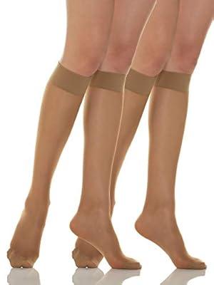 AW 18 Women's Sheer Knee High 20-30 mm Hg