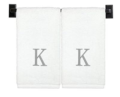 Luxury White Hand Towels - Soft Circlet Egyptian Cotton | Highly Absorbent  Hotel spa Bathroom Towel Collection | 16x30 Inch | Set of 6