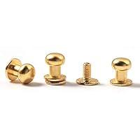 Algopix Similar Product 6 - WUTA Solid Brass Round Head Screw Studs