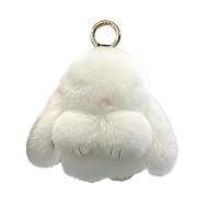 Algopix Similar Product 8 - VASTFLY Fluffy Bunny Keychain Mini