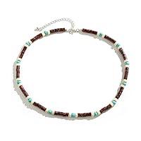 Algopix Similar Product 3 - Ucilon Beaded Necklace for Men Boho