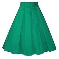 Algopix Similar Product 12 - Girstunm Womens Pleated Vintage Skirt
