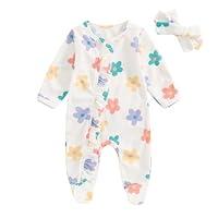 Algopix Similar Product 14 - Newborn Footie Romper With Headband