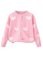 Algopix Similar Product 2 - Floerns Girls Heart Print Long Sleeve