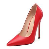 Algopix Similar Product 10 - KUOARN Red Heels for Women Stiletto