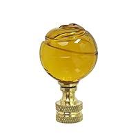 Algopix Similar Product 17 - Aspen Creative 24015 Yellow Glass Ball