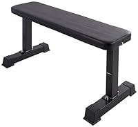 Algopix Similar Product 2 - Amazon Basics Flat Weight Bench, Black