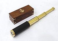 Algopix Similar Product 20 - Nautical BrassLeather Spyglass