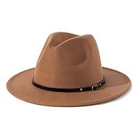 Algopix Similar Product 14 - Lisianthus Women Belt Buckle Fedora Hat
