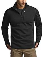 Algopix Similar Product 4 - CQR Mens Thermal Fleece Quarter Zip