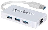 Algopix Similar Product 10 - Manhattan 3Port USB Hub/Ethernt (507578)