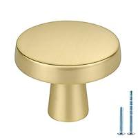 Algopix Similar Product 9 - homdiy 10 Pack Gold Cabinet Knobs Round