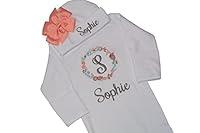 Algopix Similar Product 12 - Personalized Baby Girl Outfit Newborn
