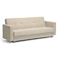 Algopix Similar Product 15 - Baxton Studio Luiza Beige Microfiber