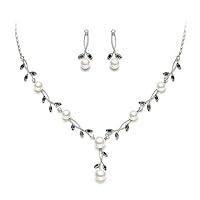 Algopix Similar Product 8 - EVER FAITH Bridal Pearl Jewelry for