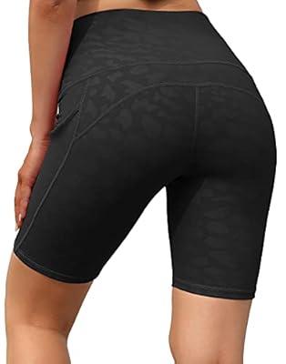 Buy Promover High Waist Biker Yoga Shorts for Women with Pockets