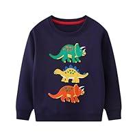 Algopix Similar Product 5 - HILEELANG Toddler Boy Sweatshirts Navy