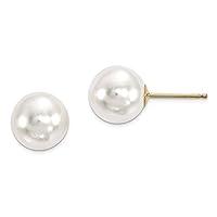 Algopix Similar Product 5 - 14k 89mm Round White Saltwater Akoya
