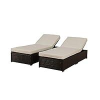 Algopix Similar Product 15 - BroyerK 3Piece Outdoor Rattan Lounge