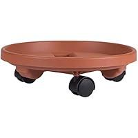 Algopix Similar Product 14 - Bloem Round Planter Caddy with Wheels