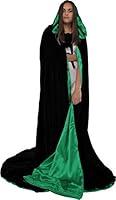 Algopix Similar Product 18 - Black Cloak with Hood for Adult Men