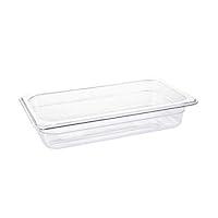 Algopix Similar Product 10 - Clear Plastic Food Pan One Third Size