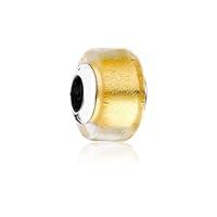 Algopix Similar Product 18 - Golden Mini Murano Glass Charm for