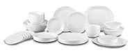 Algopix Similar Product 17 - CORELLE Winter Frost White Dinnerware