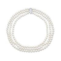 Algopix Similar Product 14 - 3 Strand White Freshwater Cultured