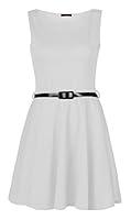 Algopix Similar Product 18 - Forever Womens Plain Sleeveless Belted