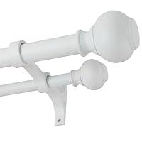 Algopix Similar Product 8 - 1 Inch Double Curtain Rods 72 to 144