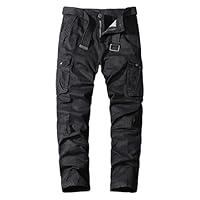 Algopix Similar Product 4 - QOAAIE Multi Pockets Cargo Pants for