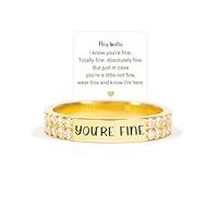 Algopix Similar Product 1 - OVNMFH Youre Fine Pav Mantra Ring