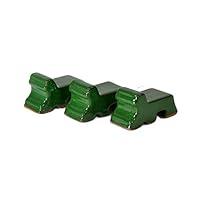 Algopix Similar Product 4 - Ceramic Pot Feet 3Pack  Green Glaze