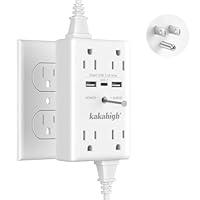 Algopix Similar Product 17 - Wall Outlet Extender with Screw 8 Way