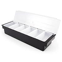 Algopix Similar Product 2 - Cocktailer Black 6 Tray Condiment
