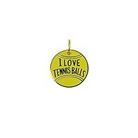 Algopix Similar Product 14 - Collar Charm - I Love Tennis Balls