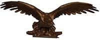 Algopix Similar Product 14 - Hickory Manor House Carved Eagle Convex