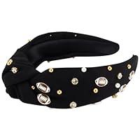 Algopix Similar Product 19 - YARIEW Football Headband Pearl