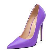 Algopix Similar Product 13 - KUOARN Lavender Heels for Women